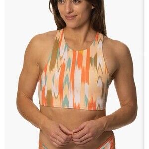Jolyn Gwen Zuma Swim Top Size Medium Aztec Coral Racerback Pullover